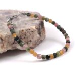 Spectrum - luxury bracelet with multicolor Tourmaline, faceted cubes - Image 4
