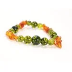 Secret of the Sunrise, bracelet with Olivine (Peridot) and Amber - Image 11