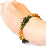 Secret of the Sunrise, bracelet with Olivine (Peridot) and Amber - Image 5
