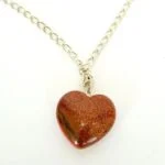 Yellow Goldstone, pendant, heart - Image 3