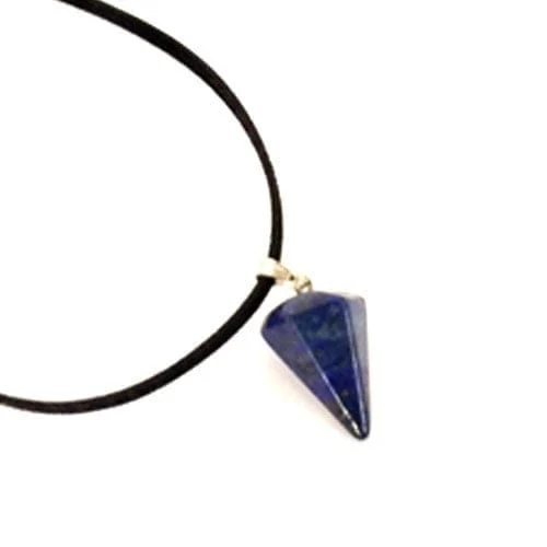 Natural Stone Pendants, Hexagonal Pyramid