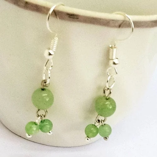 obeci-nefrit-11777007-1 Inanna, handmade natural stone earrings, Jade - Image 1