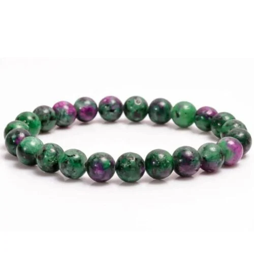 Ruby Zoisite, Natural Stone Bracelet - Image 6