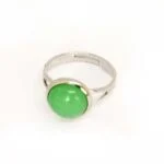Aventurine, Adjustable Ring, Natural Stone, Round 10 or 12 mm - Image 5