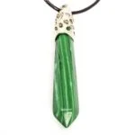 Malachite, Pendant, Natural Stone, Long Pendant - Image 2