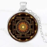 Shri Mandala, Handmade Mandala Pendant - Image 2