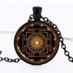 Shri Mandala, Handmade Mandala Pendant - Image 6
