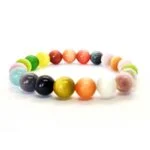Joy, Cat's Eye Bracelet, 10 mm - Multicolor - Image 2