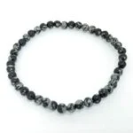 Snowflake Obsidian, Natural Stone Bracelet - Image 6