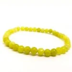 Yellow Jadeite, Natural Stone Bracelet - Image 5