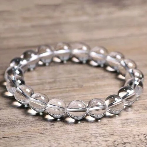 Clear Quartz, Natural Stone Bracelet, Class A - Image 6