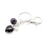 Good Luck, Keychain, Onyx, Elephant, Amethyst, 16 mm - Image 3