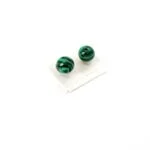 Malachite, Mini Earrings, 6 mm - Image 7
