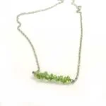 Peridot, Elegant Necklace, Fine Chips, 5–7 mm - Image 4
