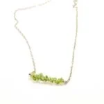 Peridot, Elegant Necklace, Fine Chips, 5–7 mm - Image 5