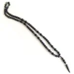 Kratos, Men’s Necklace, Bracelet or Set, Onyx Bullet Pendant, Onyx and Hematite Beads - Image 4