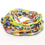 Love for the Sun, Set of 10 Bracelets with Modern Beads