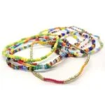 Love for the Sun, Set of 10 Bracelets with Modern Beads - Image 8