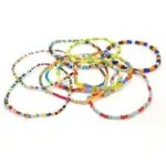 Love for the Sun, Set of 10 Bracelets with Modern Beads - Image 10