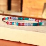 Pixie, Faceted "Rondelle" Beads 3x4 mm, Agate, Aventurine, Clear Quartz - Image 2