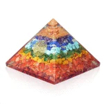 Protective Seven Chakras Orgonite Pyramid - Image 6