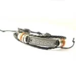 set of Two Unisex Multilayer Leather Bracelets - Image 4