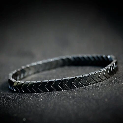 Boldness, men's bracelet, Hematite - Image 3