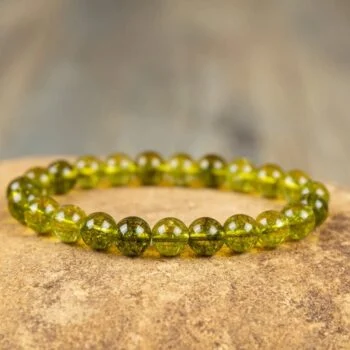 Peridot (Olivine), natural stone bracelet