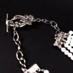 Happy Beginning, elegant women’s necklace with White Agate - Image 5
