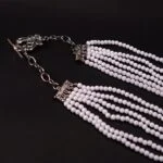 Happy Beginning, elegant women’s necklace with White Agate - Image 4