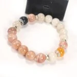 Sun and Moon, bracelet with Moonstone and Sunstone, Shungite and Citrine - Image 8