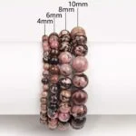 Rhodonite, natural stone bracelet, Class A