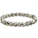 Dalmatian Jasper Bracelet, Natural Stone - Image 7