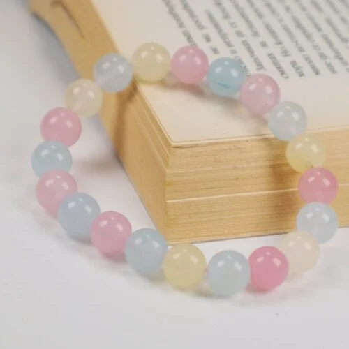 Beryl – Morganite, Aquamarine, Golden Beryl, Handmade Bracelet - Image 5