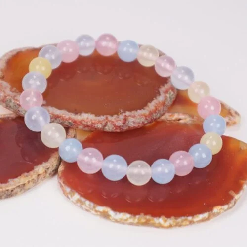 Beryl – Morganite, Aquamarine, Golden Beryl, Handmade Bracelet - Image 8