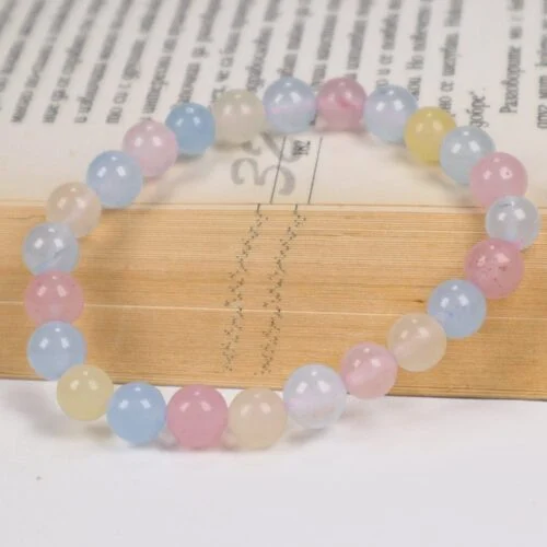 Beryl – Morganite, Aquamarine, Golden Beryl, Handmade Bracelet - Image 2
