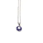 Blue Eye, beautiful pendant with chain, Steel - Image 6