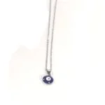 Blue Eye, beautiful pendant with chain, Steel - Image 5
